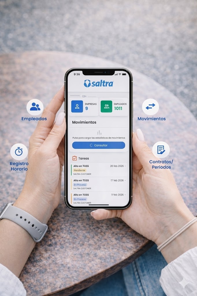 App móvil Saltra