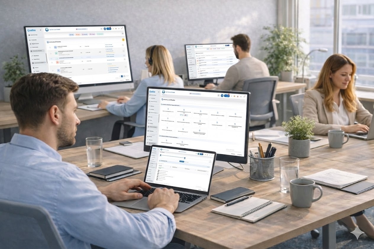 Panel de gestión Saltra en móvil